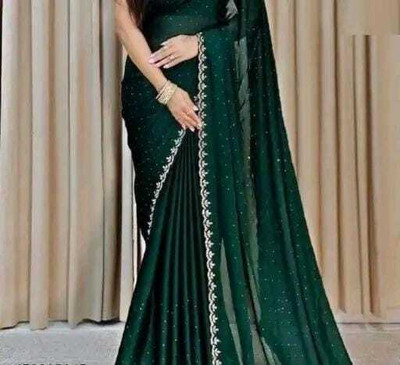 ovantra Embroidered Bollywood Art Silk Saree(Black)