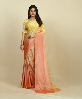 Sareemall Printed Madurai Cotton Blend Saree(Pink)