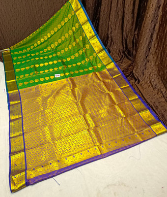 Spewim Woven Mysore Art Silk Saree(Light Green)