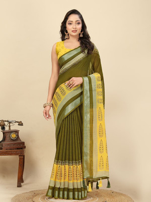 J6 Designers Self Design Patola Art Silk Saree(Multicolor)
