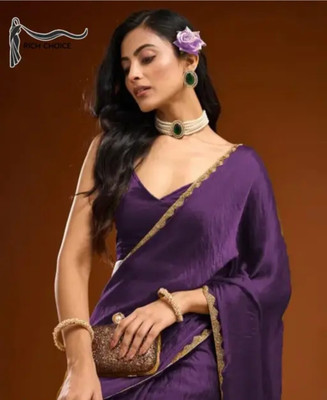 ASHTA Self Design Kanjivaram Jimmy choo Saree(Purple)