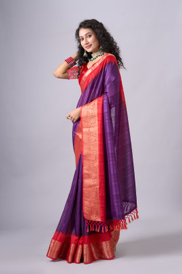 Virendra Textiles Printed Bollywood Chiffon Saree(Multicolor)