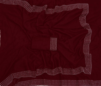 Queenhive Self Design Daily Wear Georgette Saree(Dark Green)