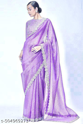 R K ENTERPRISE Embroidered Berhampuri Georgette Saree(Multicolor)