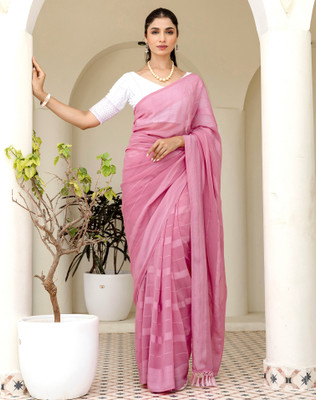 SIRIL Self Design Daily Wear Georgette Saree(Pink)