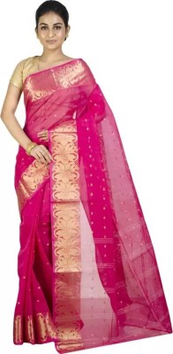 supriya Printed Tant Cotton Silk Saree(Purple)