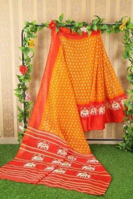 Saadhvi Digital Print Daily Wear Georgette Saree(Orange)