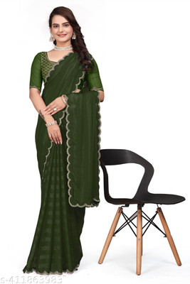 PRAGATI DESIGNER Self Design Bollywood Raw Silk Saree(Magenta)