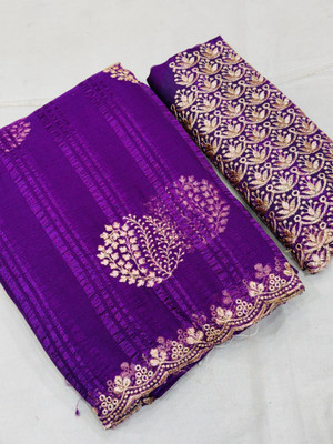 Ttex Embroidered Bollywood Georgette Saree(Maroon)