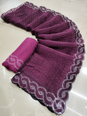 Sareez House Self Design Bollywood Tussar Silk Saree(Multicolor)