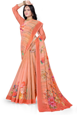 Adiyogi Enterprise Digital Print Bollywood Georgette Saree(Multicolor)