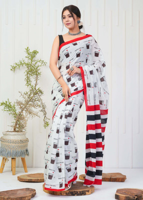 Happy Creation Woven Jamdani Handloom Cotton Blend Saree(Multicolor)