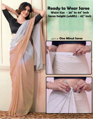Riddhi textile Hub Woven Handloom Georgette Saree(Orange)