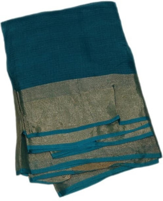 adityan design Tie-Dye Handloom Art Silk Saree(Dark Blue)