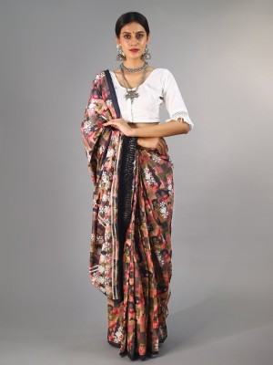 BUTA BUTI Printed Daily Wear Pure Cotton Saree(Multicolor)