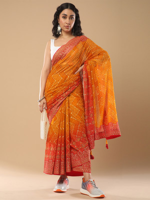Divastri Woven Banarasi Art Silk Saree(Yellow)