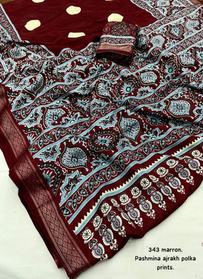 VED CREATION Printed Daily Wear Silk Blend Saree(Multicolor)