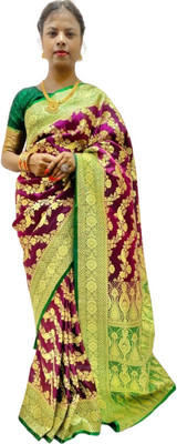 SHOPEEZY TEX FAB Woven Banarasi Art Silk Saree(Multicolor)