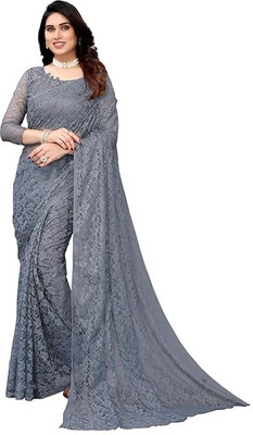 Pradeep Embroidered Bollywood Net Saree(Multicolor)