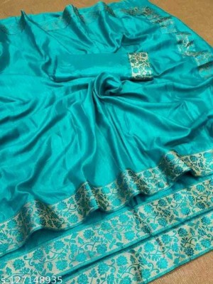 TANISHQ CREATION Printed Daily Wear Pure Silk Saree(Multicolor)