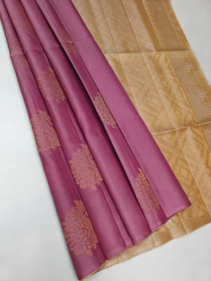 Anjaneya Sarees Printed Banarasi Silk Blend Saree(Multicolor)