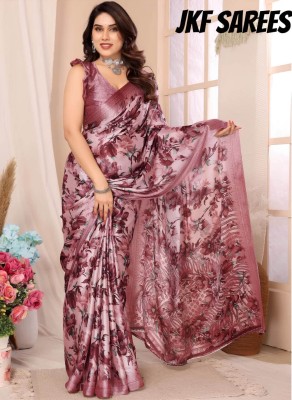 JkfSarees Printed, Digital Print Bollywood Georgette Saree(Multicolor)