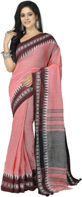 crochetin Woven Handloom Pure Cotton Saree(Multicolor)