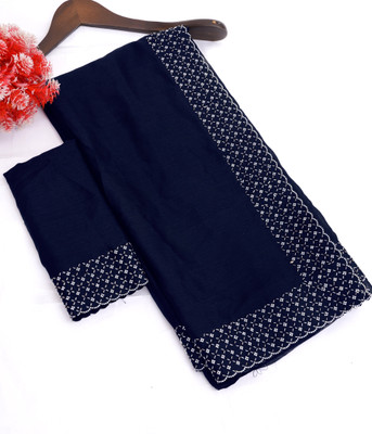 Queenhive Self Design Bollywood Georgette Saree(Dark Green)