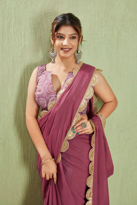 Rashmiwala Embroidered Bollywood Georgette Saree(Red)