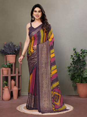 UDANI ENTERPRISE Self Design Bollywood Art Silk Saree(Purple)