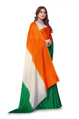 SHREEKARNIKA FASHION Digital Print Bollywood Art Silk Saree(White)