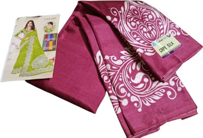 Akshaya Printed, Self Design Daily Wear Art Silk Saree(Maroon)