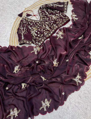 AVIRAT DESIGNER STUDIO Woven Kanjivaram Silk Blend Saree(Maroon)