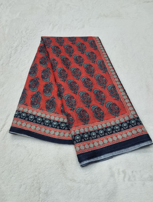 Arpita Fashion Digital Print Bollywood Cotton Linen Saree(Multicolor)