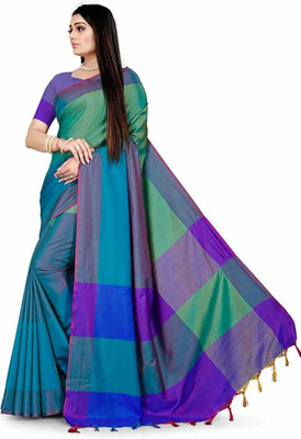 Nikita Fashion Self Design Daily Wear Satin Saree(Multicolor)