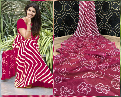 Arpita Fashion Digital Print, Floral Print Bollywood Linen Saree(Multicolor)