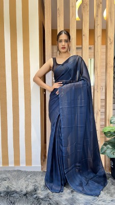 Reeta Fashion Printed Bollywood Nylon Saree(Light Blue)
