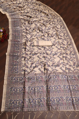 K 5 FASHION Embellished, Digital Print Bollywood Cotton Silk Saree(Yellow)