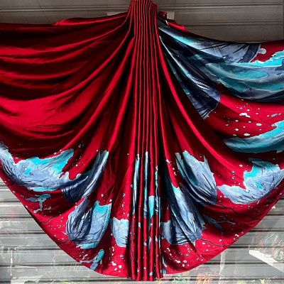 Fancy Fab Self Design Daily Wear Crepe Saree(Maroon)
