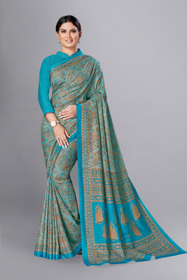 Vimla Printed Daily Wear Art Silk Saree(Light Blue)