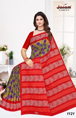 MAHI IMPEX Self Design Daily Wear Cotton Blend Saree(Multicolor)