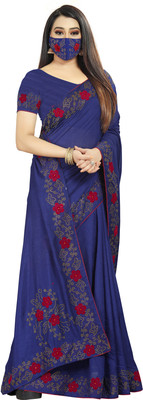 pUNYATHA CREATION Self Design, Solid/Plain Chanderi Silk Blend Saree(White)