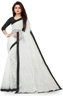 nilaksh enterprise Woven Bollywood Net Saree(Black)