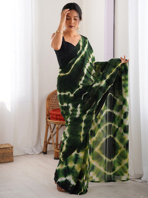 ANOUK Embellished Bollywood Georgette Saree(Green)