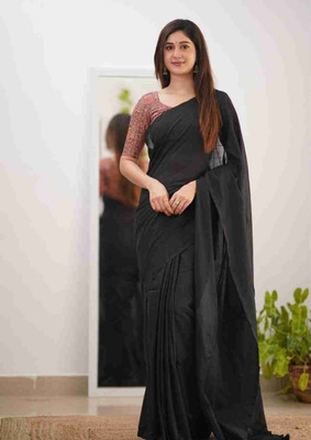Hiya saree And Punjabi house Solid/Plain Handloom Pure Cotton, Cotton Silk Saree(Maroon)