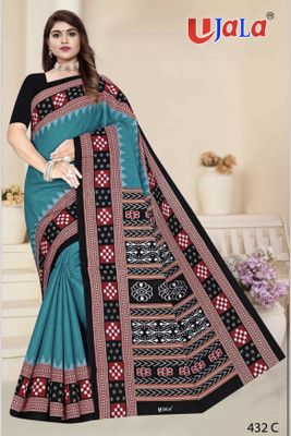 SHYAMJI Solid/Plain Handloom Pure Cotton Saree(Multicolor)
