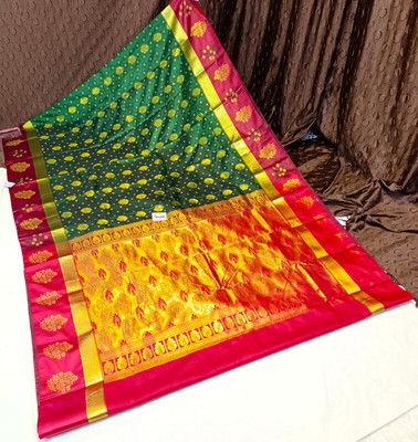 Spewim Woven Banarasi Art Silk Saree(Green)