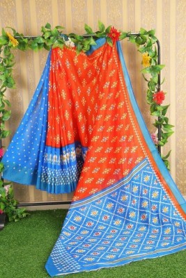 Saadhvi Self Design Bollywood Art Silk Saree(Orange)