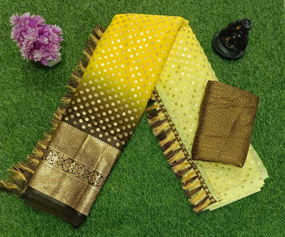 Virendra Textile Printed, Floral Print Bollywood Georgette Saree(Multicolor)