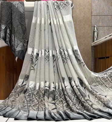 Sitanjali Printed Bollywood Georgette Saree(Grey)